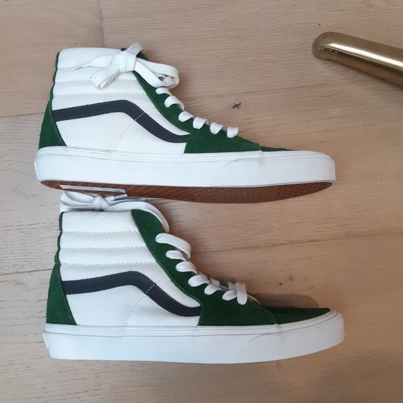 Vans - SK8-HI - greenhouse/blanc - Men's size 9 - NEW - Picture 4 of 14